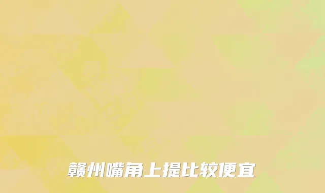 赣州嘴角上提比较便宜